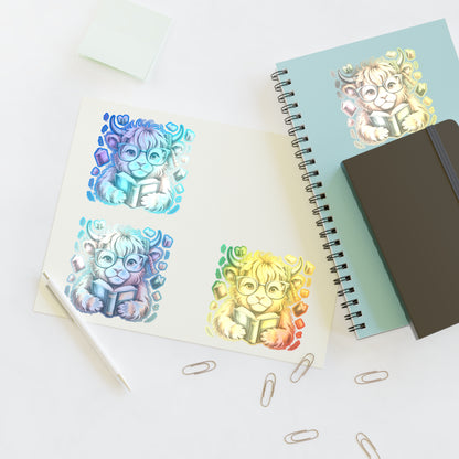 Reading Highland Cow Sticker Sheet | Cute Bookish Stickers