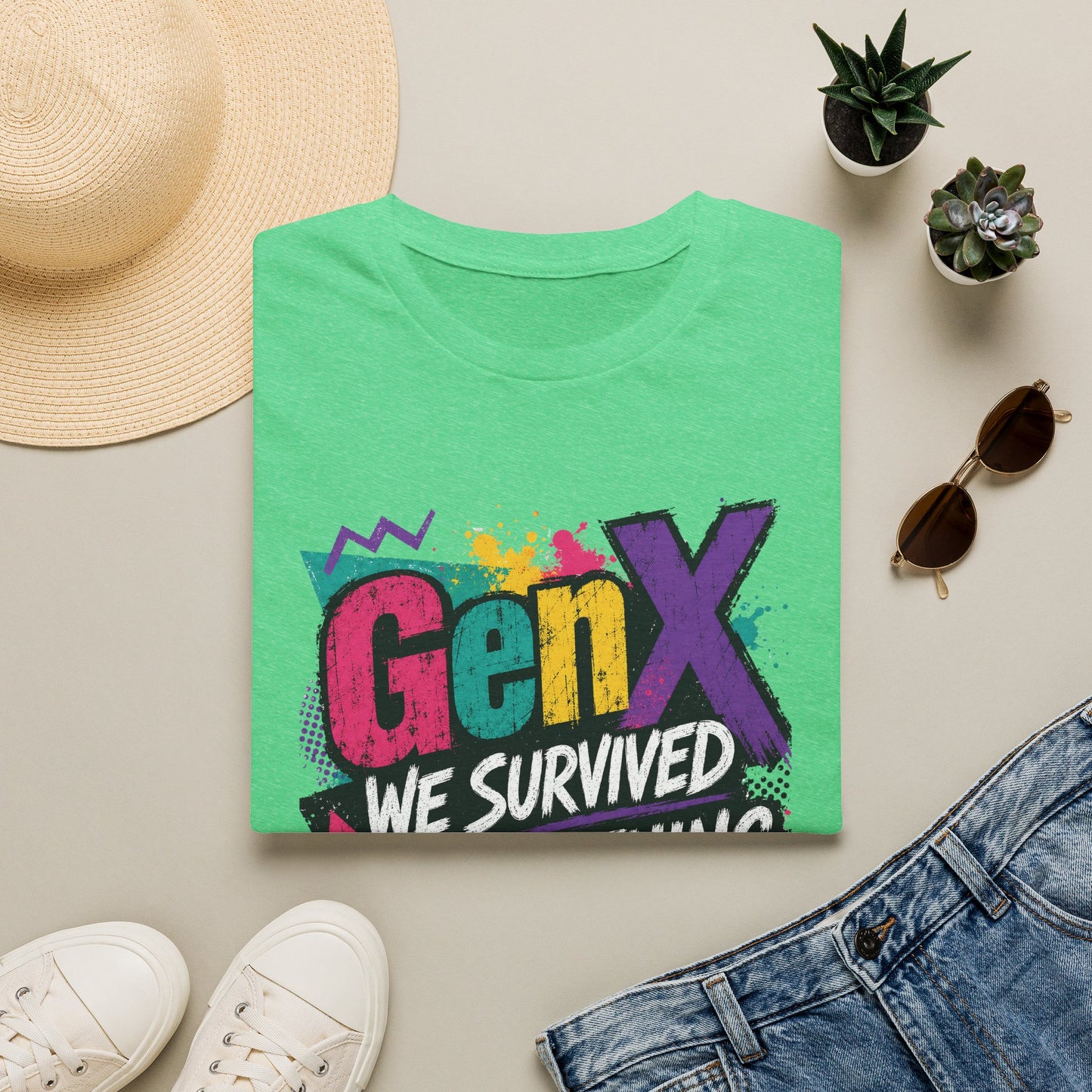 Gen X We Survived Everything T-Shirt | 90s Retro Graphic Tee