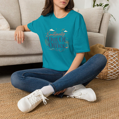 Emotionally Out Of Office T-Shirt | Vacation Palm Beach Design