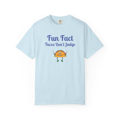 Fun Fact Taco Unisex Tee - Humorous Foodie Shirt, Gift for Taco Lovers, Casual Wear, Cute Graphic Tee