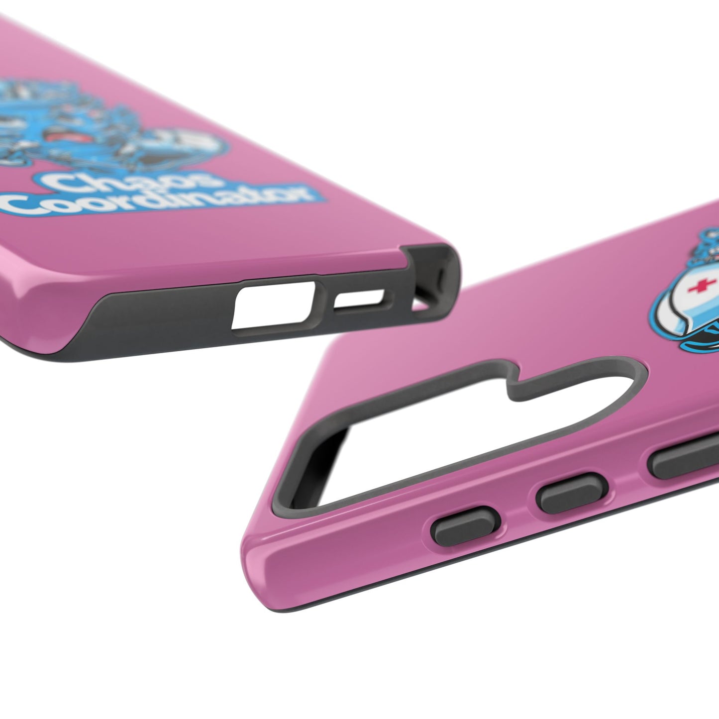 Chaos Coordinator Phone Case, Fun Nurse Gift, Tough Cases for Healthcare Heroes, Unique Cell Phone Cover, Funny Medical Humor/ Pink