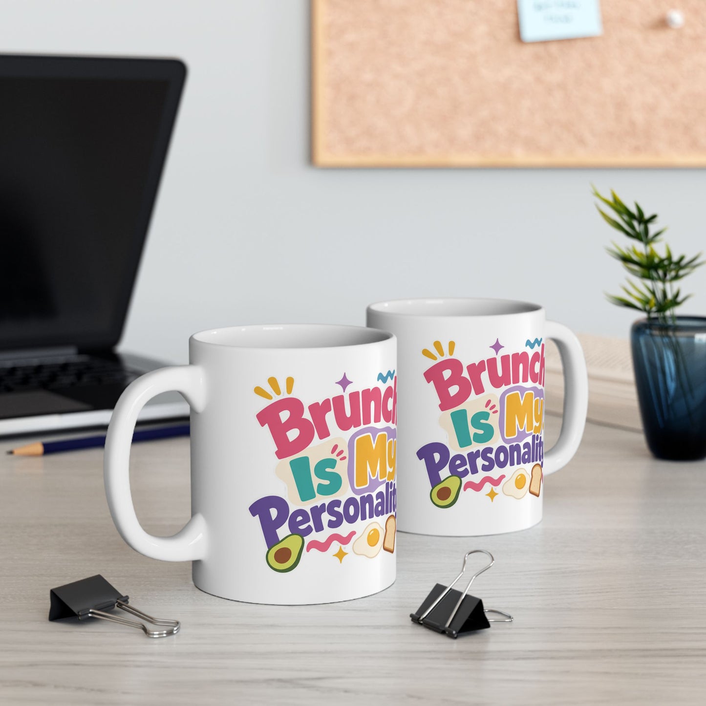 Brunch Is My Personality Mug | Avocado Toast Coffee Cup