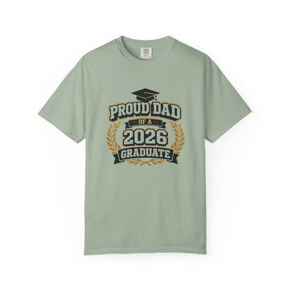 Proud Dad of a 2026 Graduate T-shirt | Graduation Dad Tee, Class of 2026