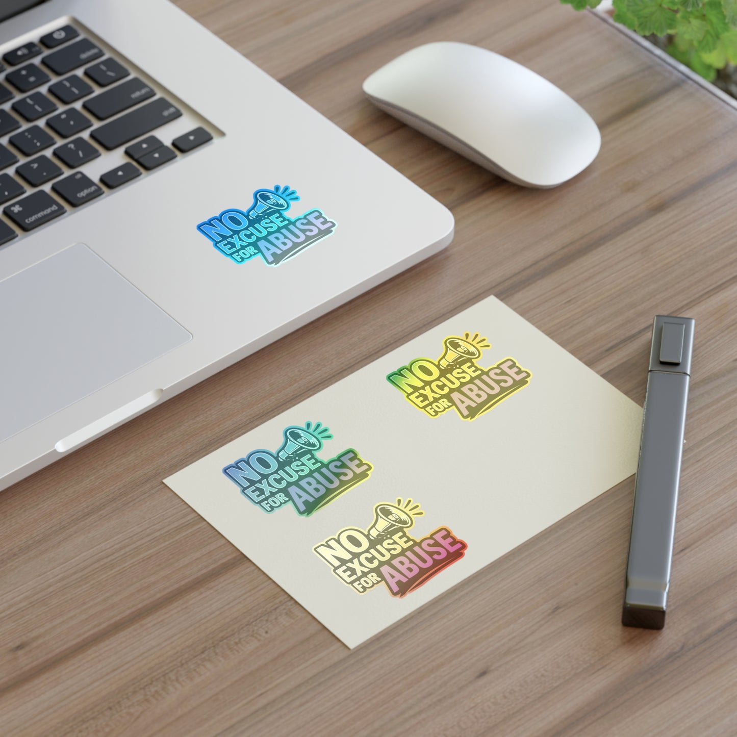 Empowerment Sticker Sheets - No Excuse for Abuse | Protest Stickers, Advocacy Decor, Gift for Social Activists, Awareness Campaigns