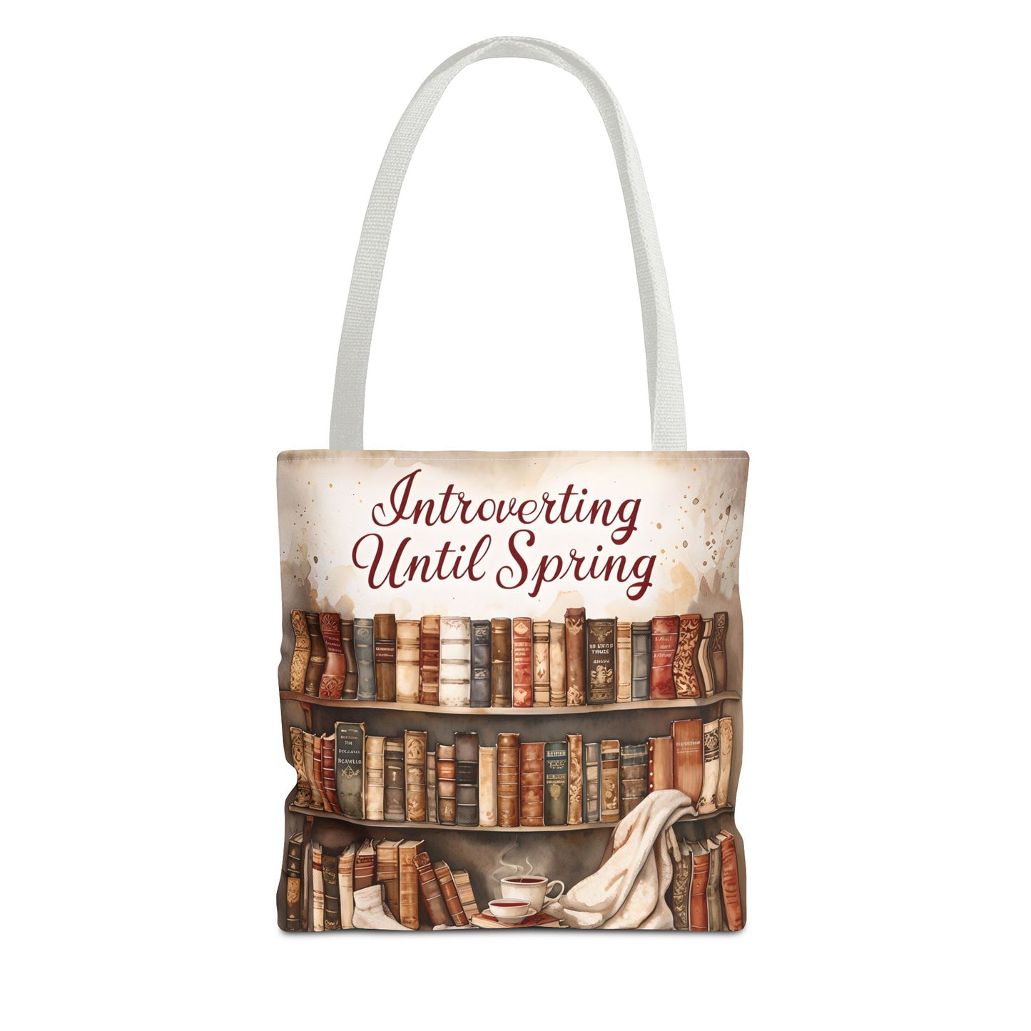 Introvert Tote Bag - Book Lover's Accessory, Everyday Use, Literary Gift, Spring Vibes, Book Club Essentials