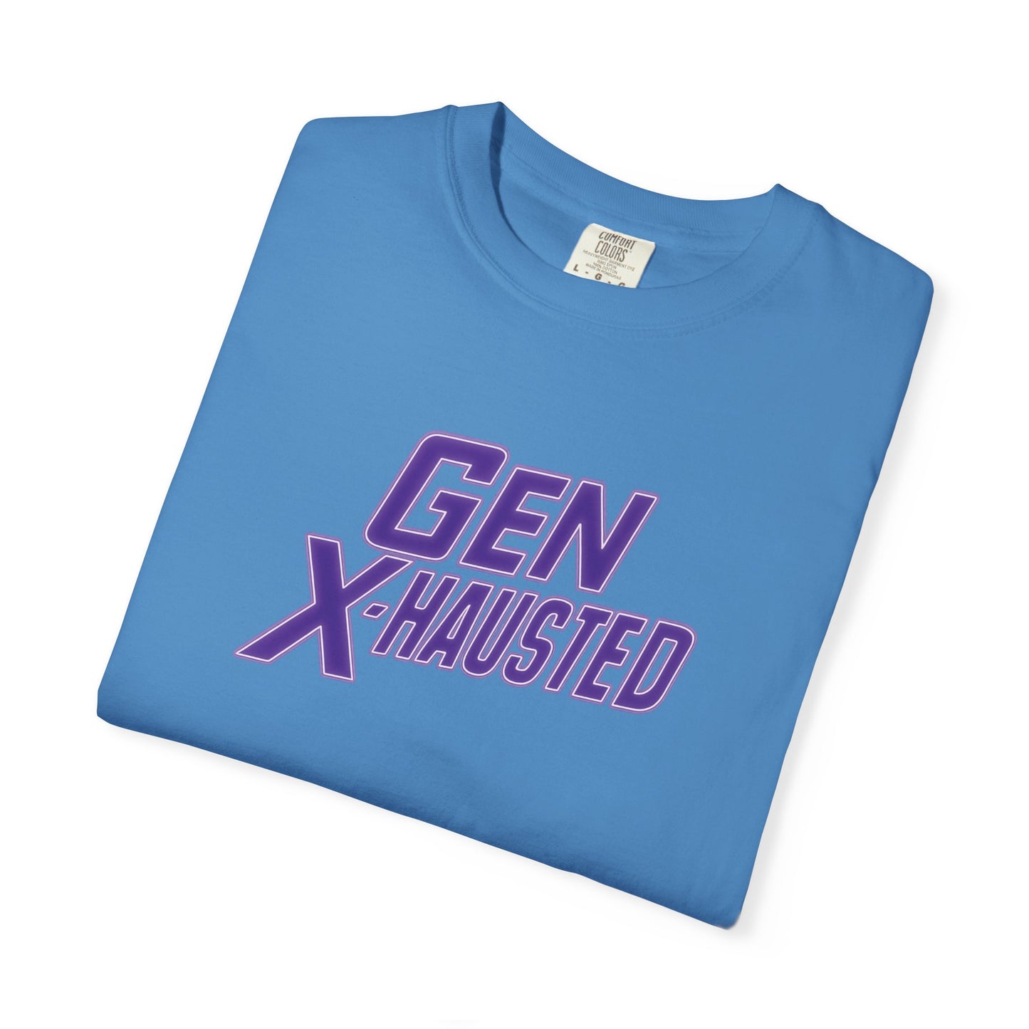Gen X-Hausted Unisex T-shirt, Forgot Again Found Out Funny Tee, Gen X Humor Gift, Retro 80s 90s Shirt, Vintage Style Clothing