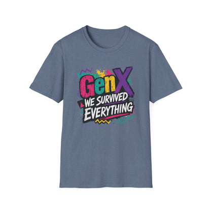 Gen X We Survived Everything T-Shirt | 90s Retro Graphic Tee