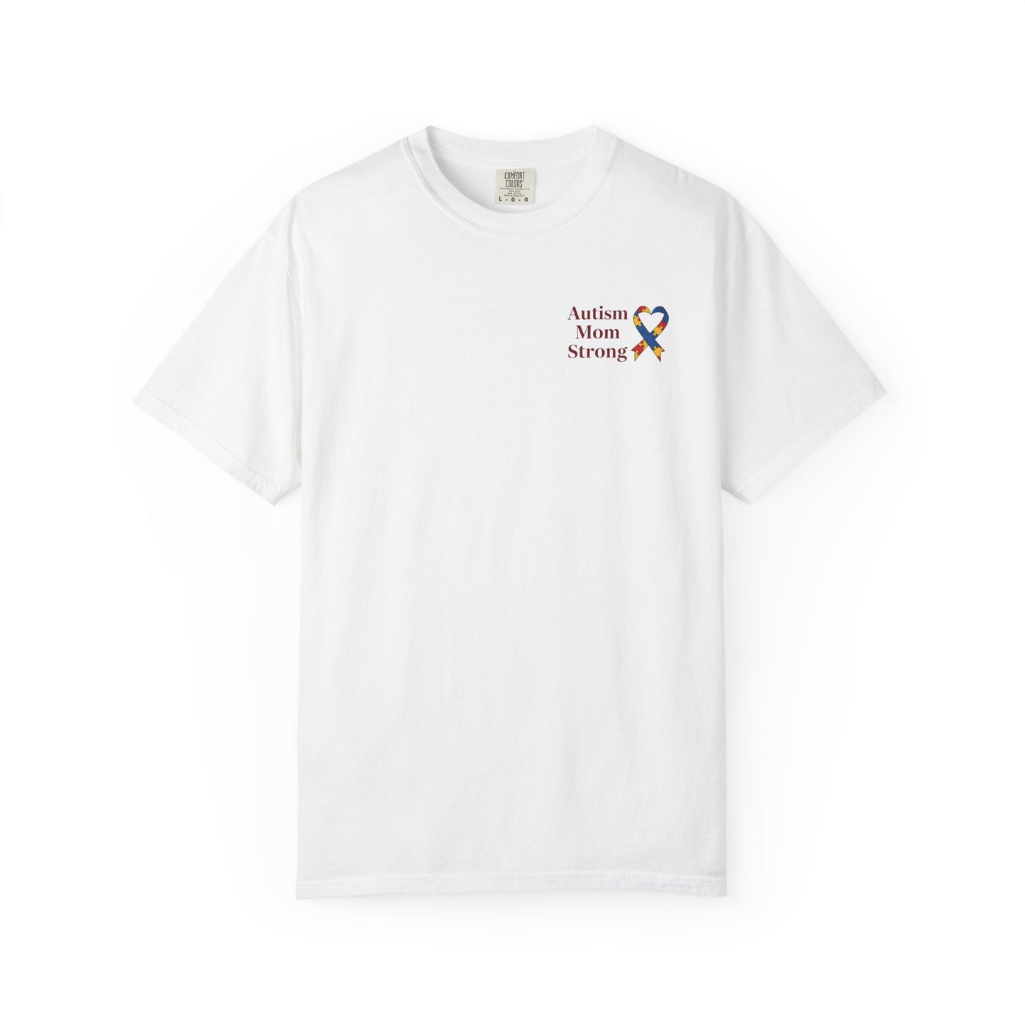 Autism Mom Strong T-shirt | Autism Awareness Puzzle Ribbon