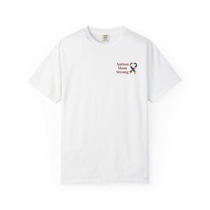 Autism Mom Strong T-shirt | Autism Awareness Puzzle Ribbon