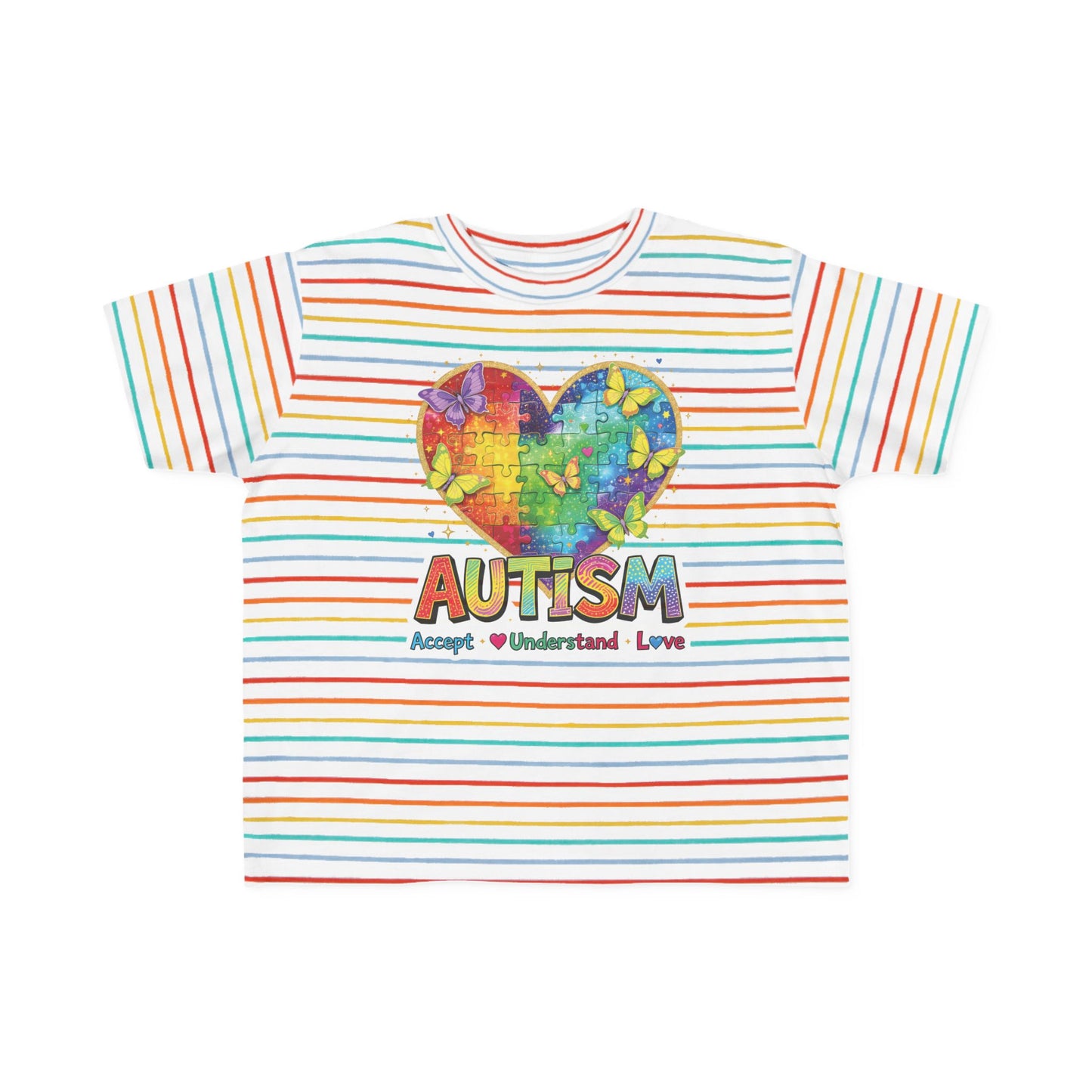 Autism Puzzle Heart Toddler Tee | Accept Understand Love
