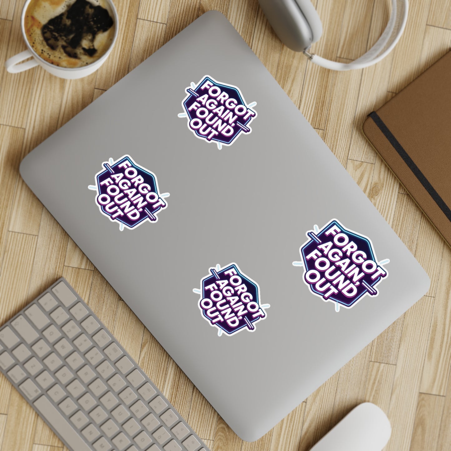 Sticker Sheet Bundle, Gen X Humor Forgot Again Found Out, Funny Stickers Pack, Retro Label Set, 90s Nostalgia Decals, Scrapbook Supplies