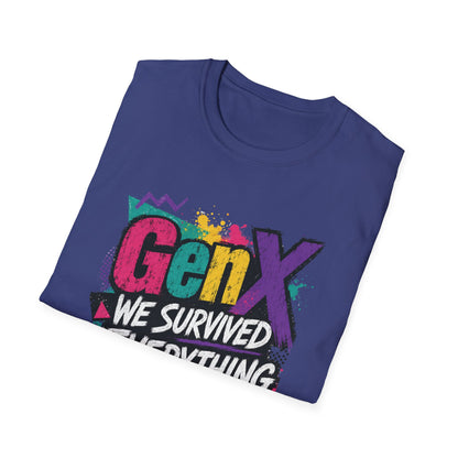Gen X We Survived Everything T-Shirt | 90s Retro Graphic Tee