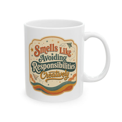 Smells Like Avoiding Responsibilities Dopamine Humor Mug