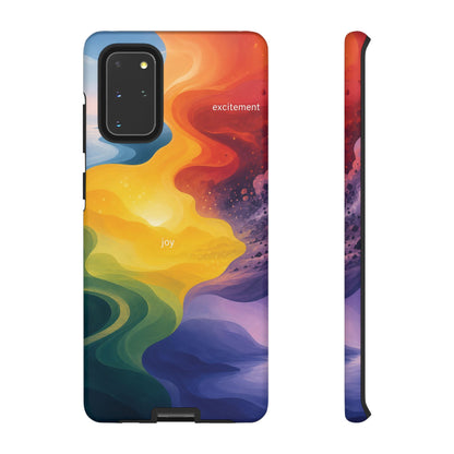 Emotion Spectrum Wave Tough Case | Colorful Abstract Phone Case