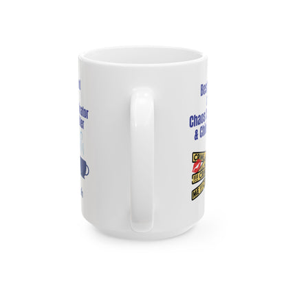 Funny Best Friend Ceramic Mug, Humor Chaos Coordinator Chief Enabler Gift, Coffee Cup, Tea Mug, Sarcastic Coworker Gift, Office Mug