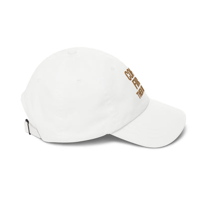 Coffee First Then Words Dad Cap | Embroidered Coffee Quote Hat