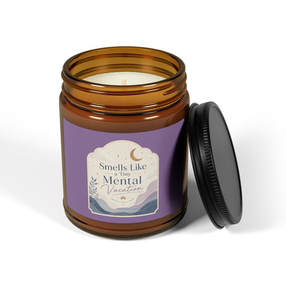 Smells Like Mental Vacation Candle | Soy Amber Jar