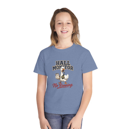 Hall Monitor Goose No Running Tee | Kids school safety shirt