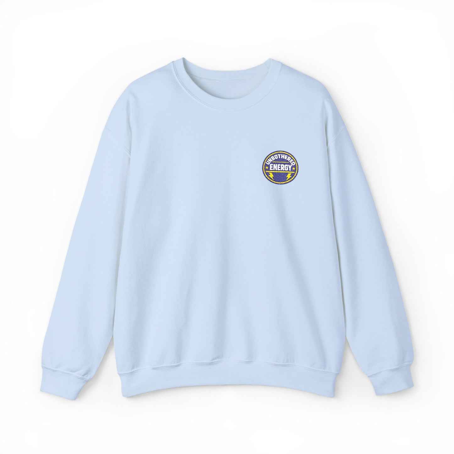 Unbothered Energy embroidered sweatshirt | Funny Slogan Crewneck