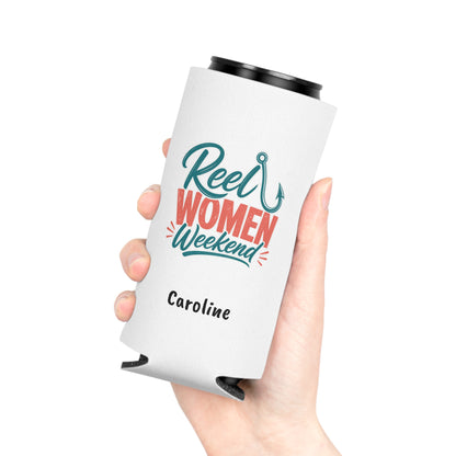 Reel Women Weekend Can Cooler | Fishing Bachelorette Party, Personalized