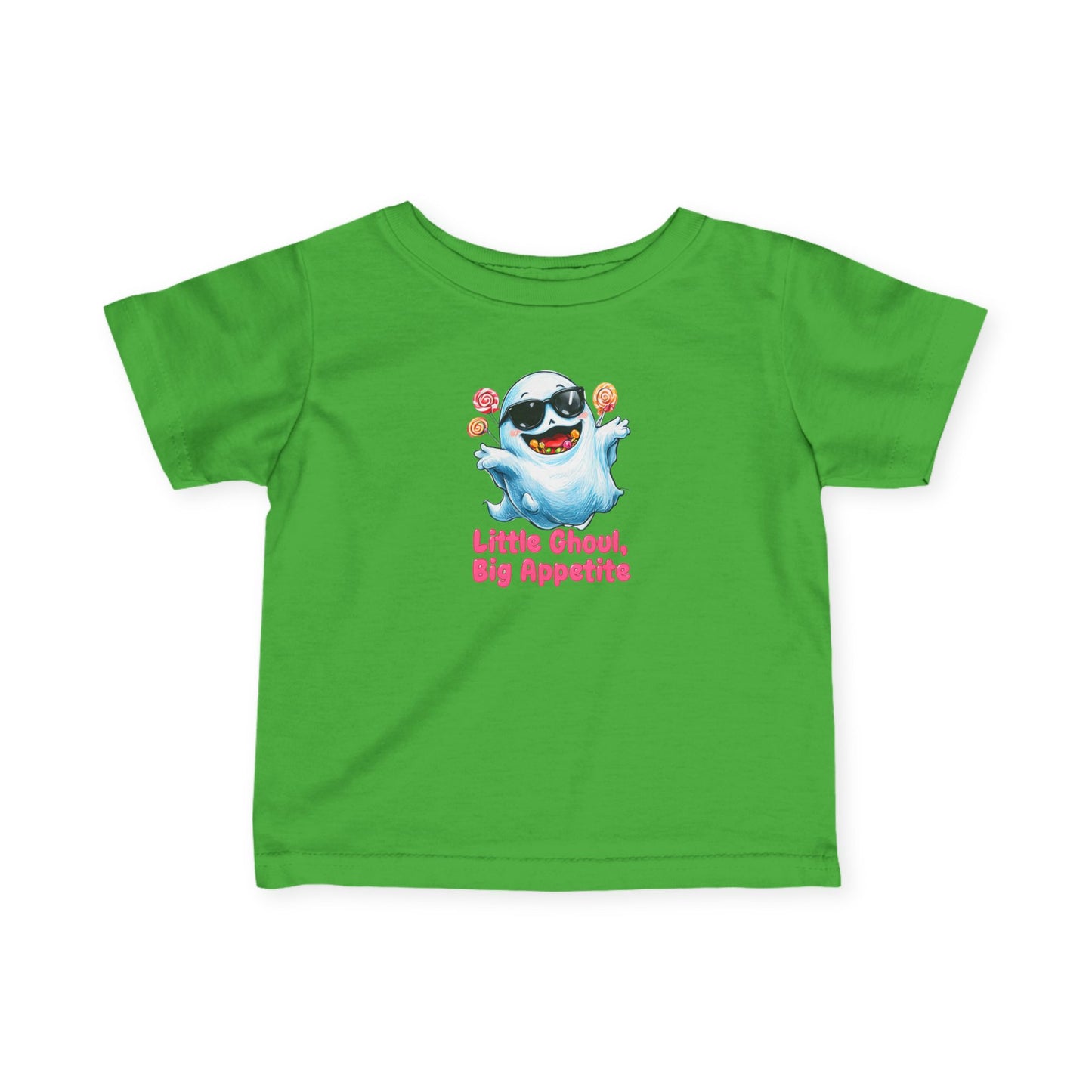 Adorable Halloween Infant T-Shirt, Little Ghoul Big Appetite Tee, Baby Halloween Costume, Cute Toddler Shirt, Spooky Fun Apparel, [...]