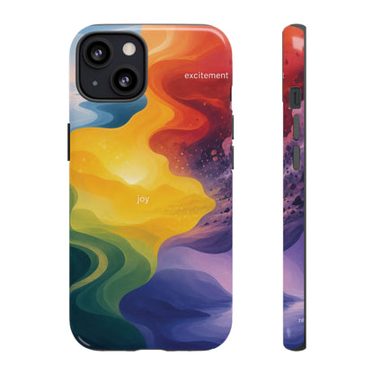 Emotion Spectrum Wave Tough Case | Colorful Abstract Phone Case