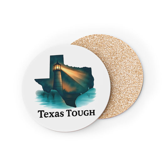 Coasters, Texas Tough Lighthouse Design, Disaster Relief Coaster Set, Lone Star State Decor, Resilient Texas Drink Coasters, Coastal Home