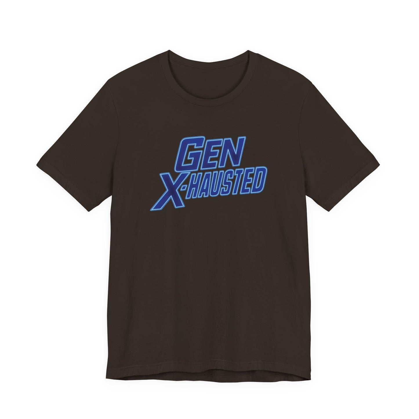 Gen X-Hausted Unisex Tee - Retro Humor Tee, Gift for Gen X, Casual Wear, Trendy Graphic Shirt, Unique Meme Apparel
