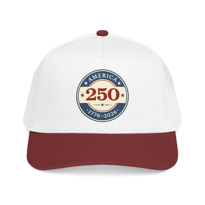 America 250 1776-2026 Patch Mid Profile Baseball Cap | 250th Anniversary Celebration
