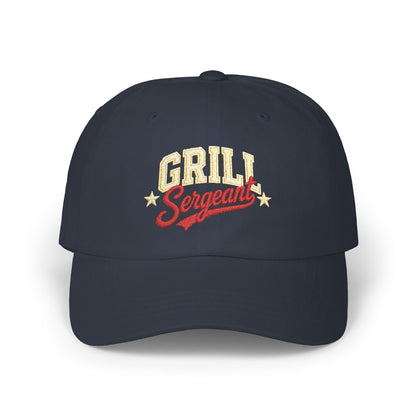 Grill Sergeant Dad Cap | Embroidered BBQ Hat, Barbecue Chef Cap