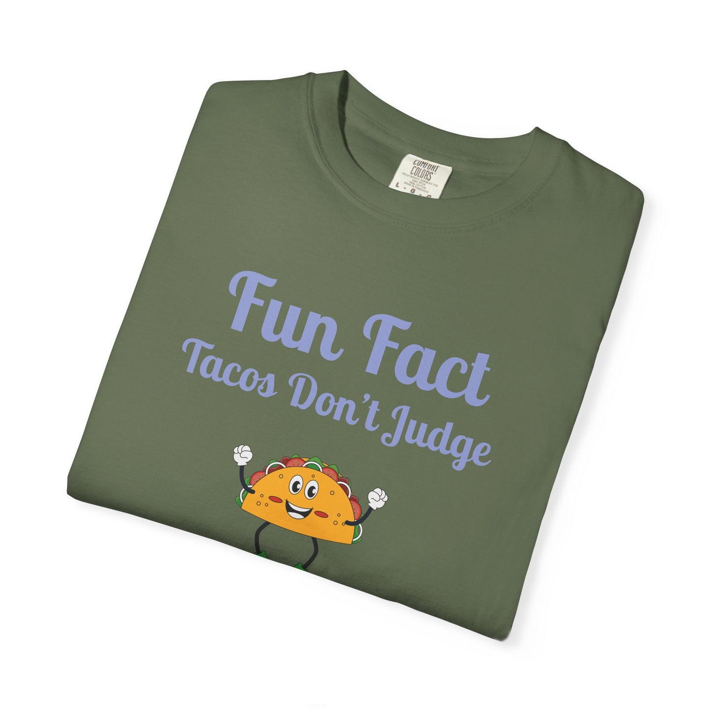 Fun Fact Taco Unisex Tee - Humorous Foodie Shirt, Gift for Taco Lovers, Casual Wear, Cute Graphic Tee