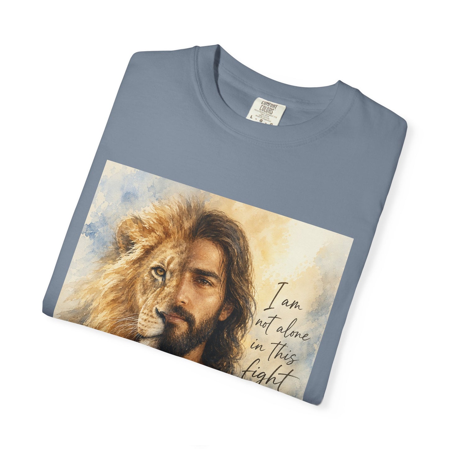 Jesus Lion of Judah t-shirt | I am not alone in this fight Christian tee