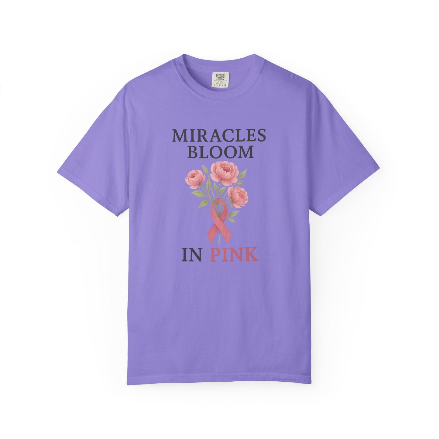 Breast Cancer Awareness T-Shirt, Floral Design for Charity Events, Gifts for Survivors, Unisex Apparel, Supportive Fashion