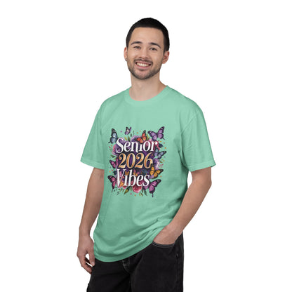 Senior 2026 Vibes T-Shirt | Butterfly Graduation Design