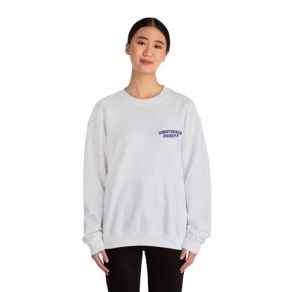 Unbothered Energy embroidered crewneck sweatshirt | left chest