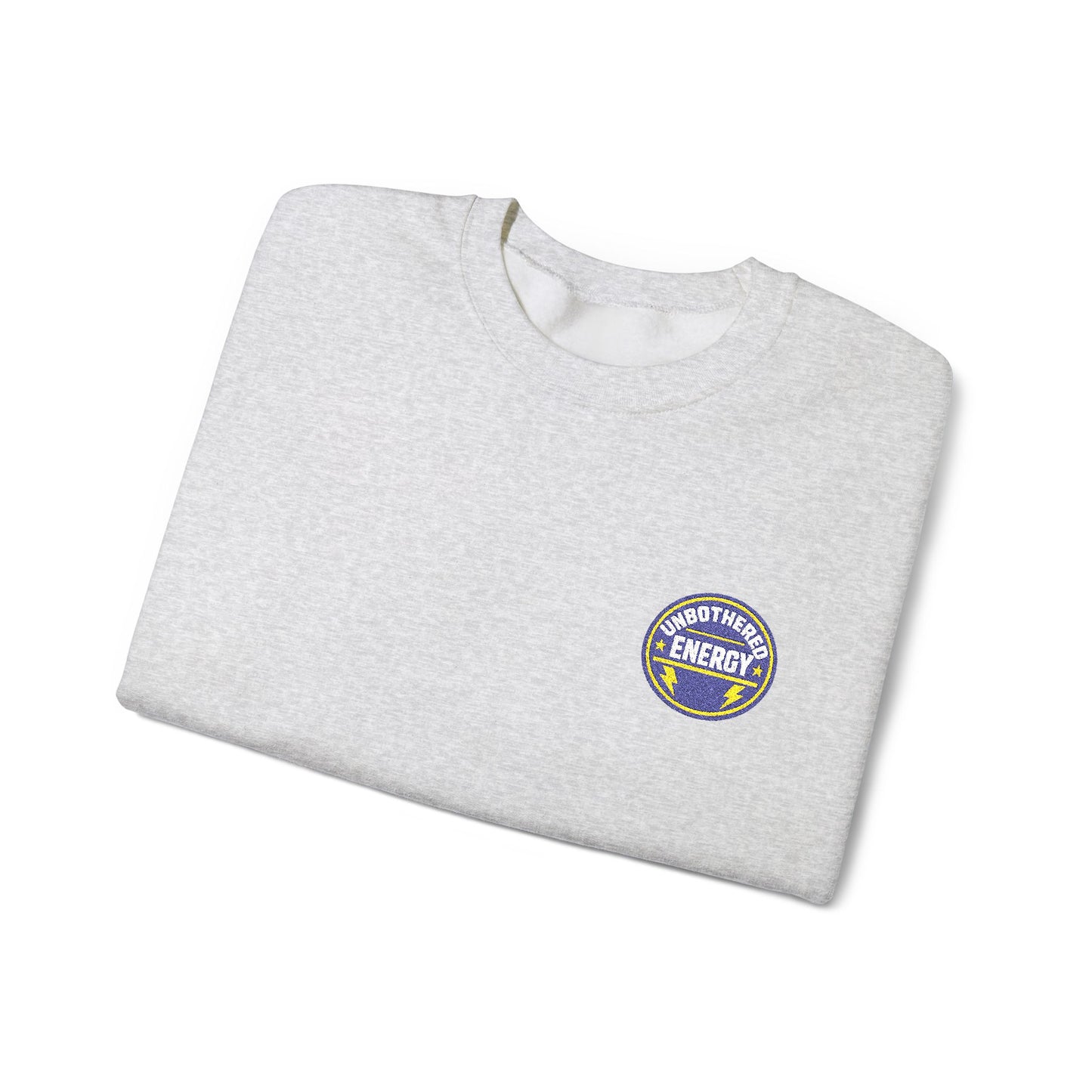 Unbothered Energy embroidered sweatshirt | Funny Slogan Crewneck