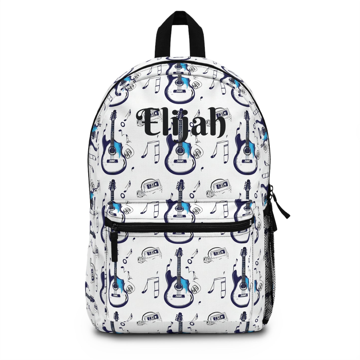 Guitar-Themed Unisex Backpack for Music Lovers, Personalized Bag, School Essentials, Gifts for Musicians, Trendy Backpack