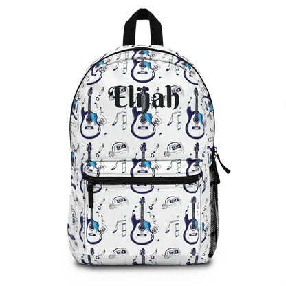 Guitar-Themed Unisex Backpack for Music Lovers, Personalized Bag, School Essentials, Gifts for Musicians, Trendy Backpack
