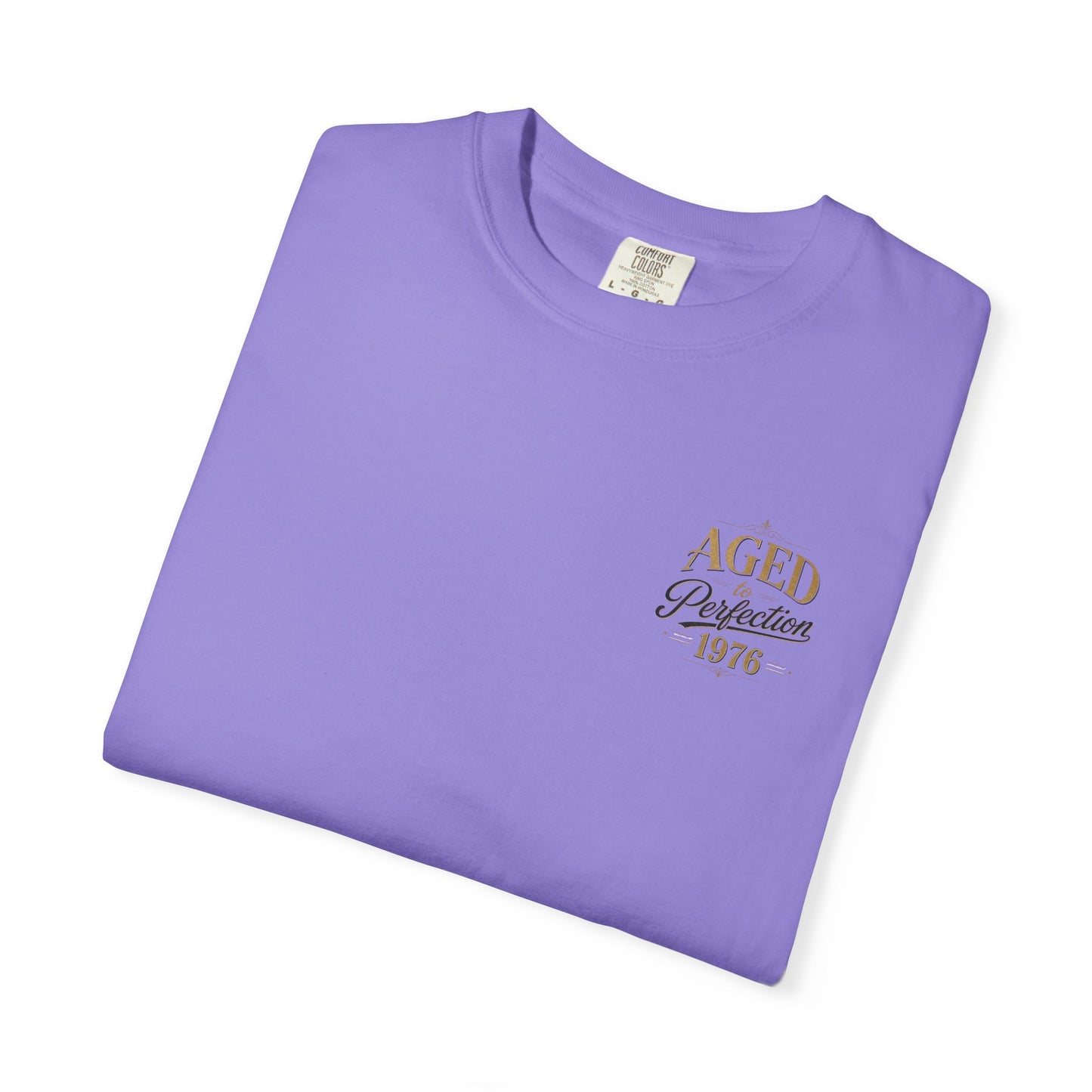 Aged to Perfection 1976 T-Shirt | Vintage Typographic Birthday Design