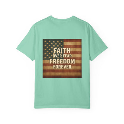 Faith Family Freedom Unisex T-shirt, Christian Tee, Faith Over Fear Shirt, Religious Apparel, Inspirational Clothing