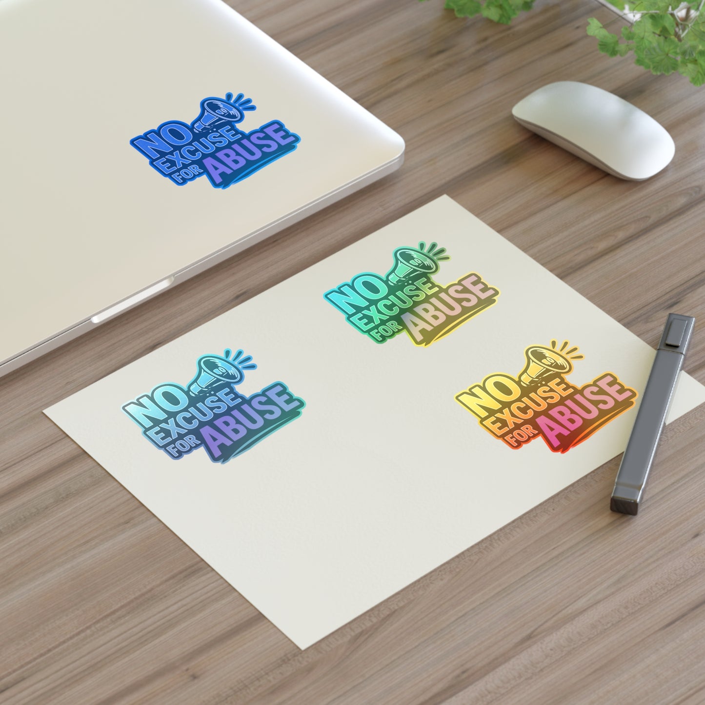 Empowerment Sticker Sheets - No Excuse for Abuse | Protest Stickers, Advocacy Decor, Gift for Social Activists, Awareness Campaigns
