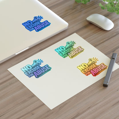 Empowerment Sticker Sheets - No Excuse for Abuse | Protest Stickers, Advocacy Decor, Gift for Social Activists, Awareness Campaigns