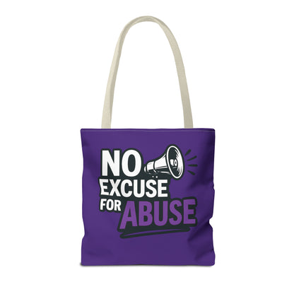 Empowerment Tote Bag - No Excuse for Abuse, Advocacy Tote, Eco-Friendly Bag, Fundraiser Gift, Awareness Campaign Bag
