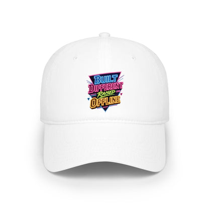 Built Different Offline graphic Baseball Cap | Retro Neon Patch