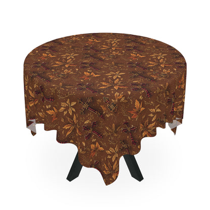 Autumn Leaves Tablecloth - Fall Decor, Harvest Celebration, Thanksgiving Table Decor, Seasonal Table Cover, Cozy Dining Essentials