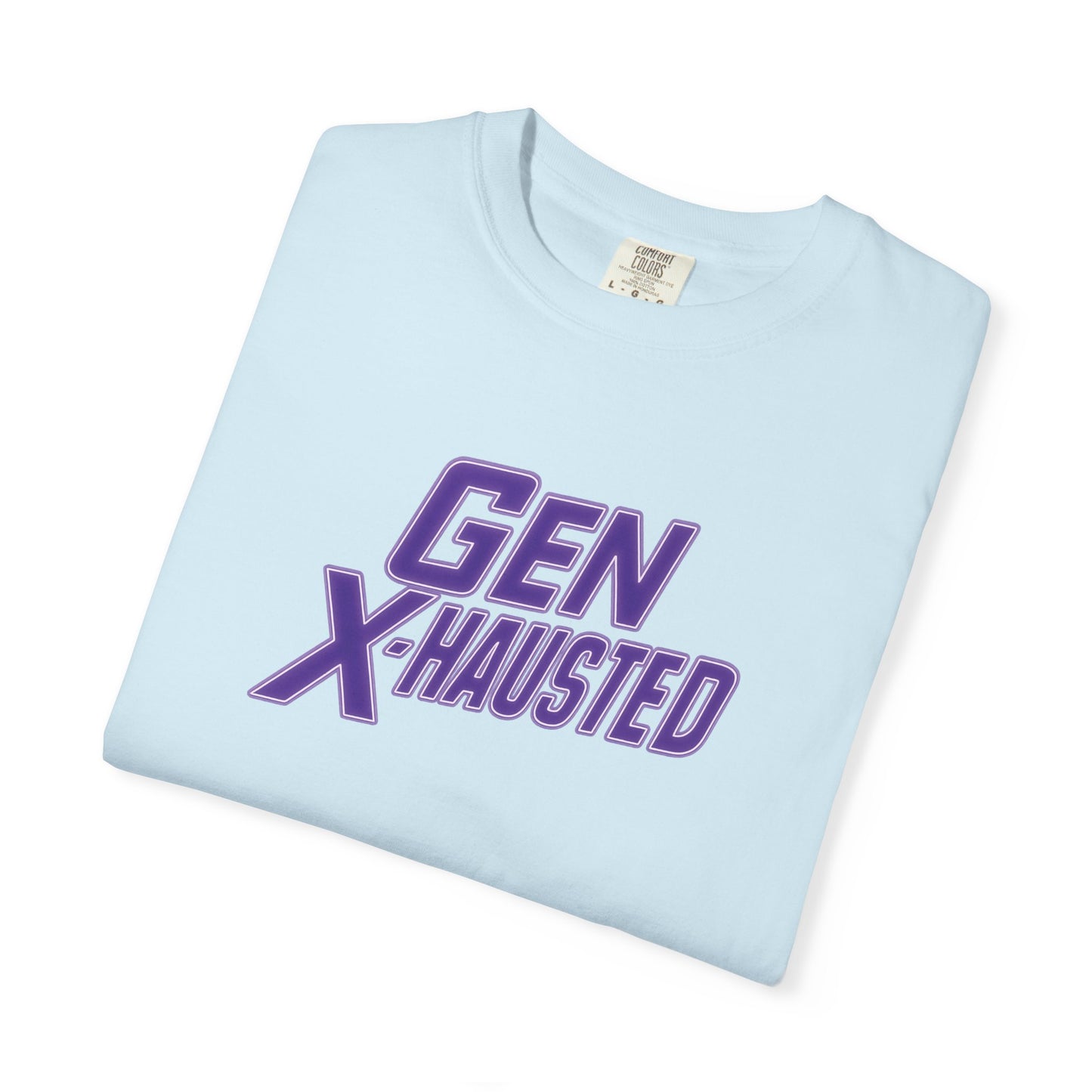 Gen X-Hausted Unisex T-shirt, Forgot Again Found Out Funny Tee, Gen X Humor Gift, Retro 80s 90s Shirt, Vintage Style Clothing