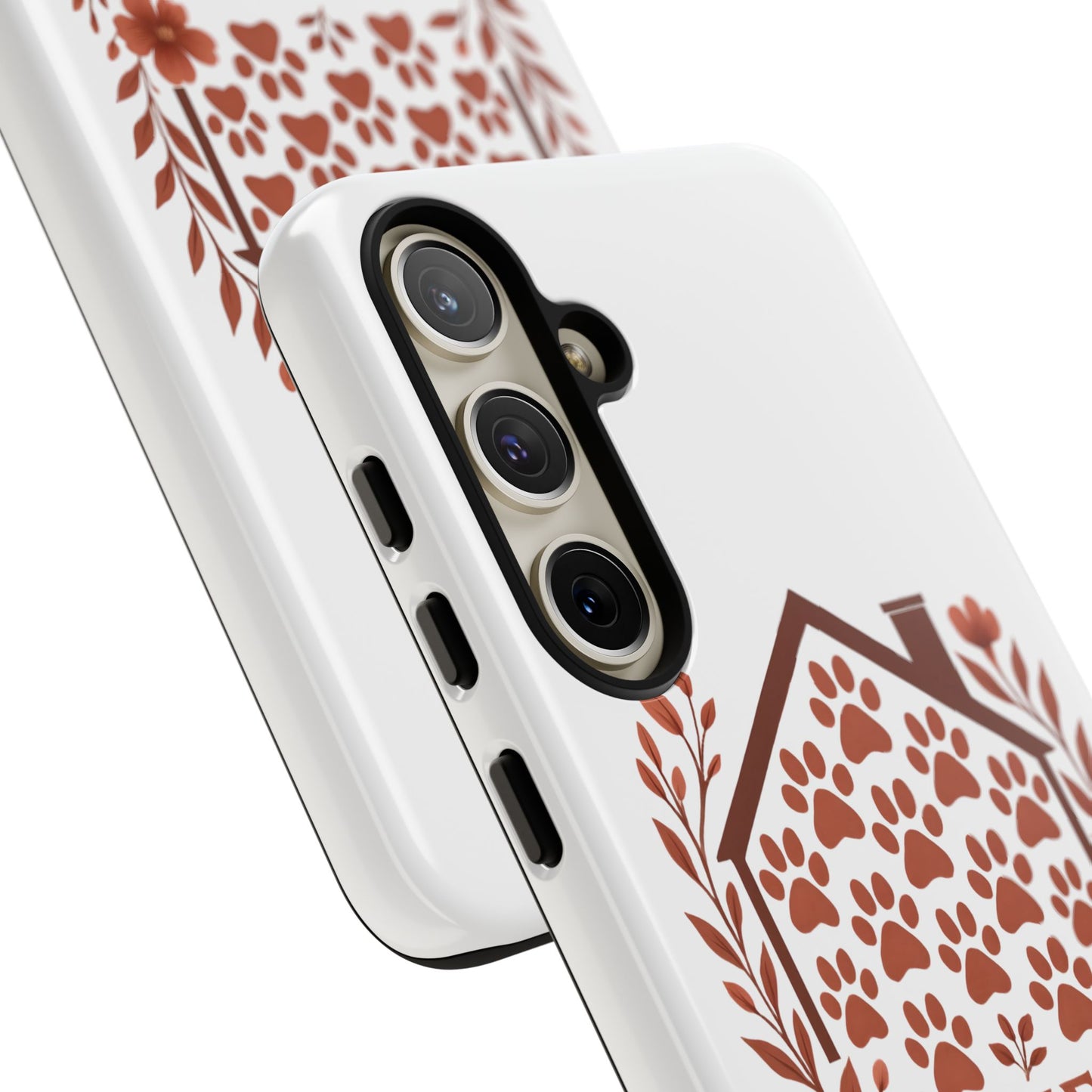 Cute Pet Phone Case, Home is Where the Paw Is, Animal Lover Gift, Phone Cover for Dog or Cat Owners