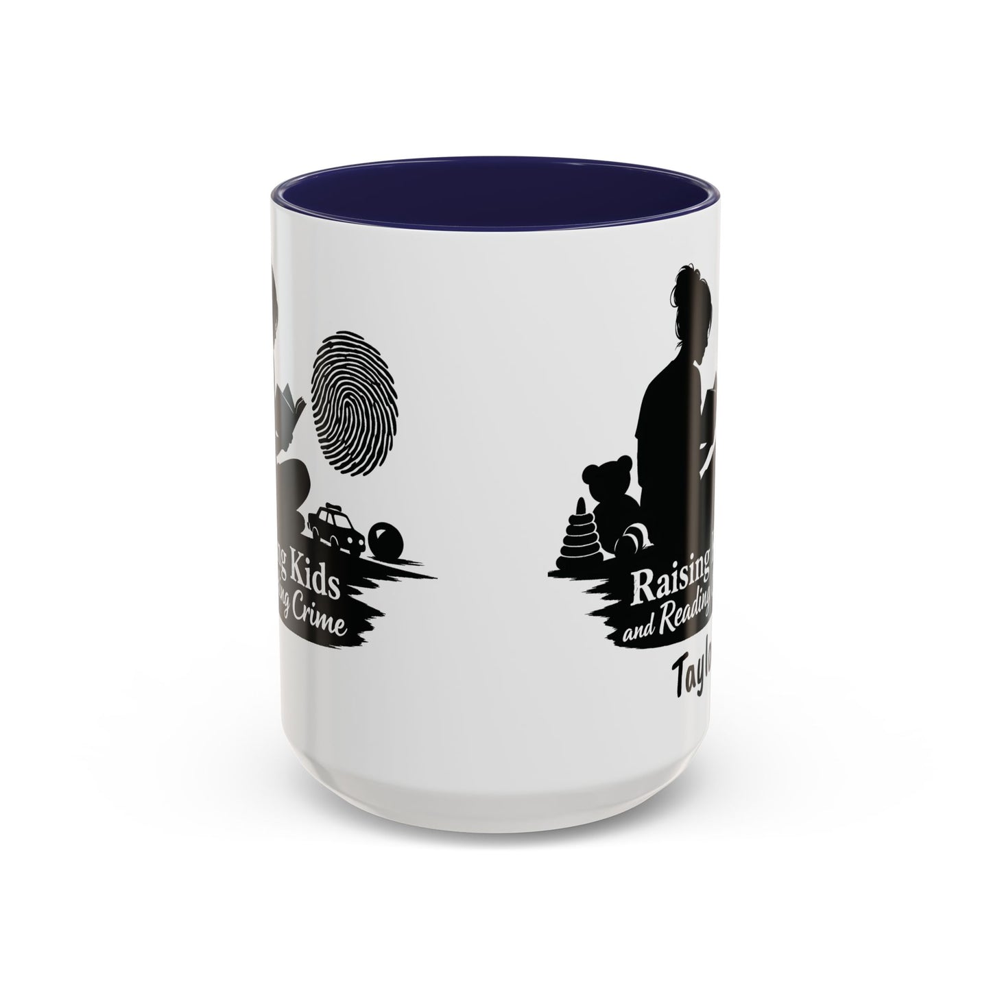 Raising Kids and Reading Crime Mug | Accent Coffee Mug
