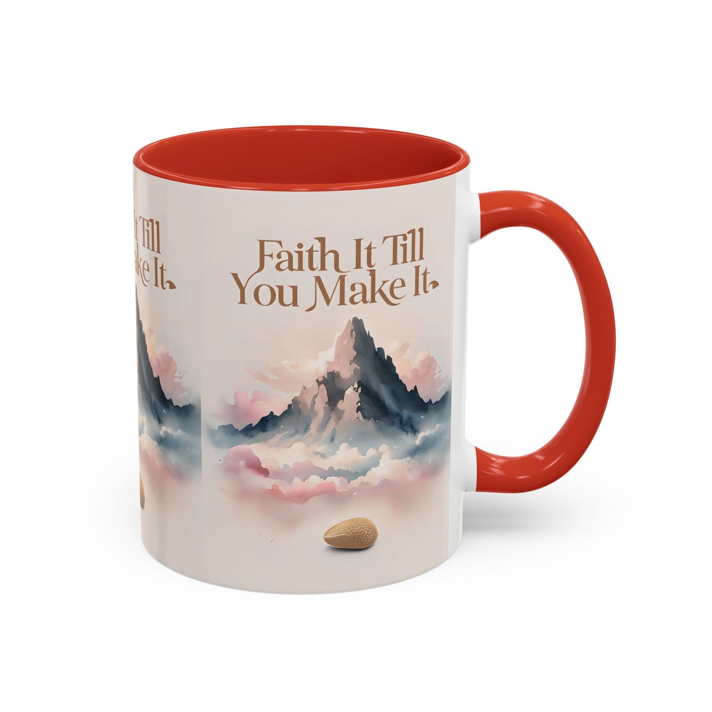 Faith It Till You Make It Coffee Mug, Motivational Drinkware, Inspirational Gift, Morning Coffee Cup, Self-Help Mug
