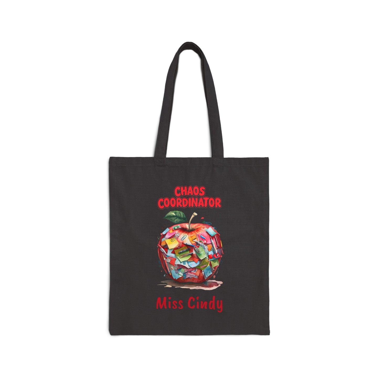 Chaos Coordinator Cotton Canvas Tote Bag, Teacher Gift, Eco-Friendly Shopping Bag, Fun Classroom Accessory, Back to School Tote
